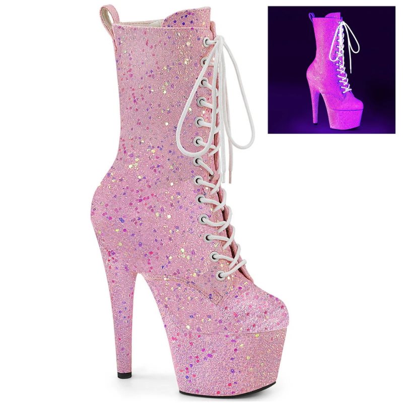 Pleaser Adore-1040-IG Women\'s Heels Boots Pink | NZ IRKFYZ