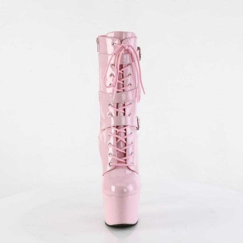 Pleaser Adore-1043 Women's Heels Boots Pink | NZ SVJIEO