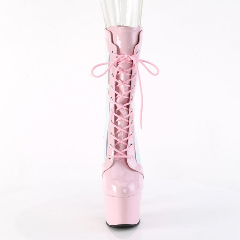 Pleaser Adore-1047 Women's Heels Boots Pink | NZ XZVUJF