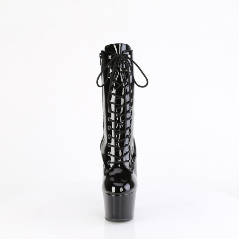 Pleaser Adore-1049WR Women's Heels Boots Black | NZ KFVZAG