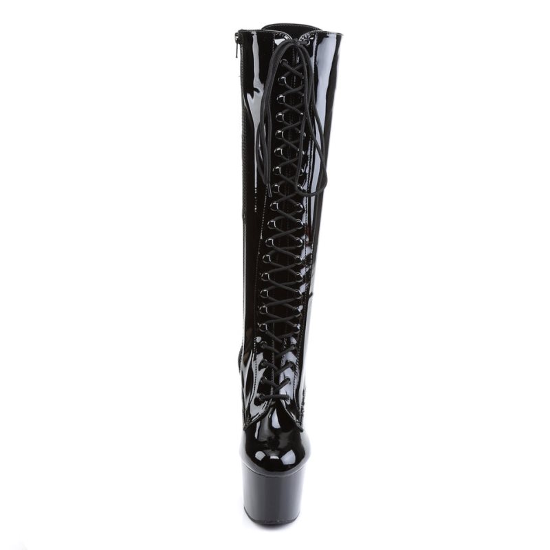 Pleaser Adore-2023 Women's Knee-high Boots Black | NZ PZHCSI