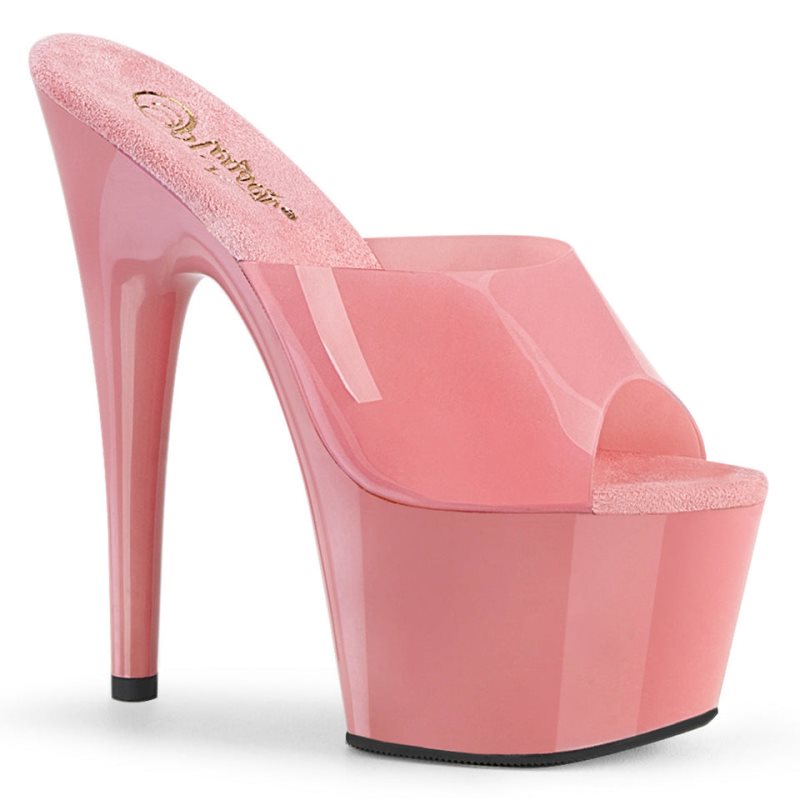 Pleaser Adore-701N Women\'s Platform Slides Pink | NZ GBLPSU