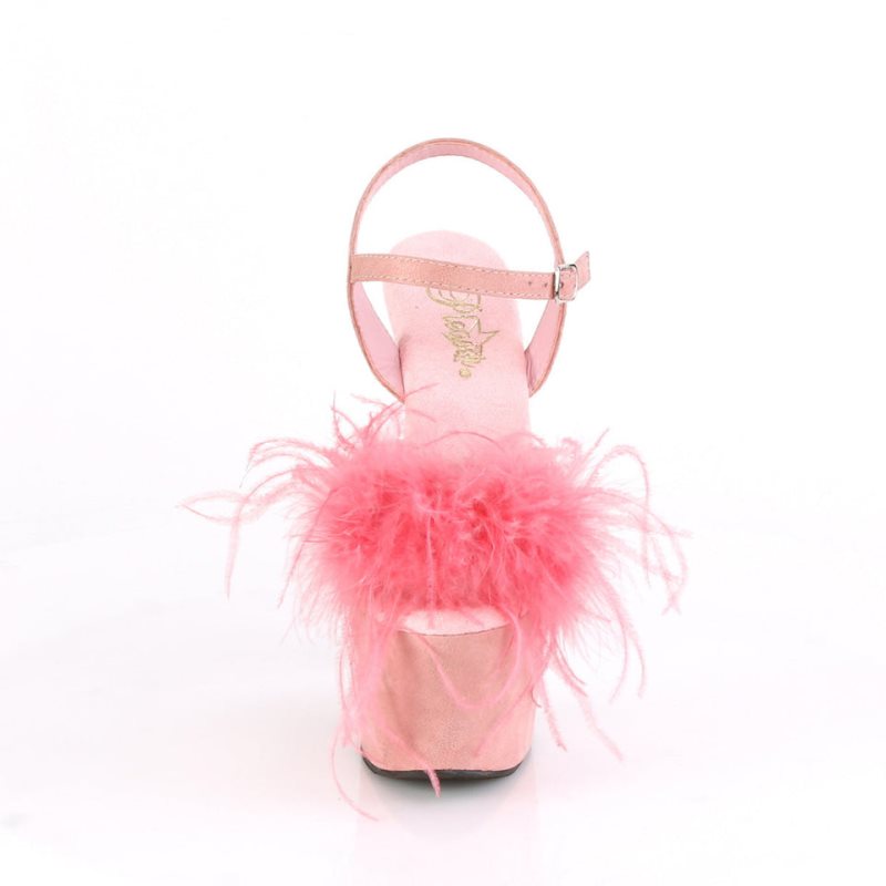 Pleaser Adore-709F Women's Platform Heels Sandals Pink | NZ TISLKQ