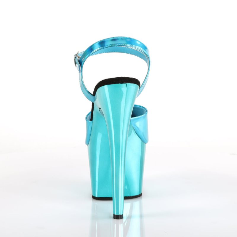 Pleaser Adore-709HGCH Women's Platform Heels Sandals Turquoise | NZ AVQFBW