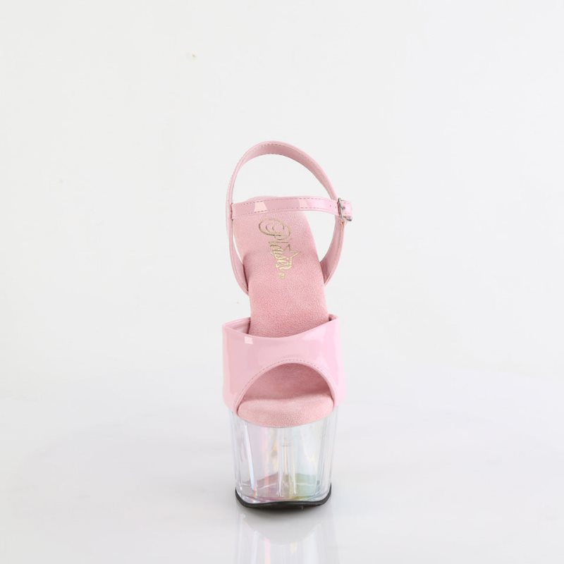 Pleaser Adore-709HT Women's Platform Heels Sandals Pink | NZ HVMQNX