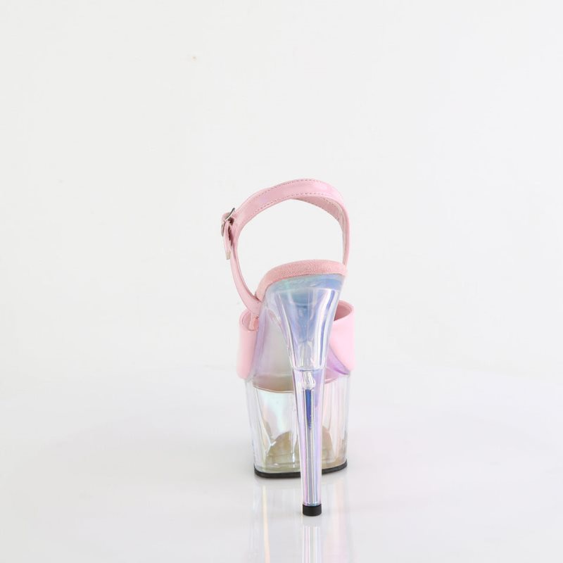 Pleaser Adore-709HT Women's Platform Heels Sandals Pink | NZ HVMQNX