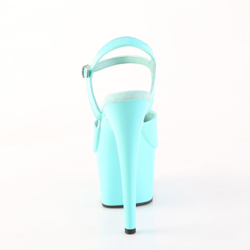Pleaser Adore-709 Women's Platform Heels Sandals Light Turquoise | NZ GUORIH