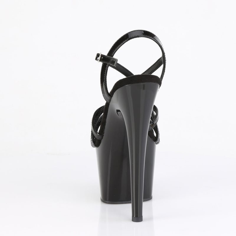 Pleaser Adore-713 Women's Platform Heels Sandals Black | NZ NTBHAZ