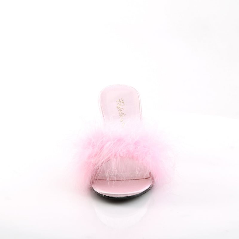 Pleaser Amour-03 Women's Slides Pink | NZ QWAURS