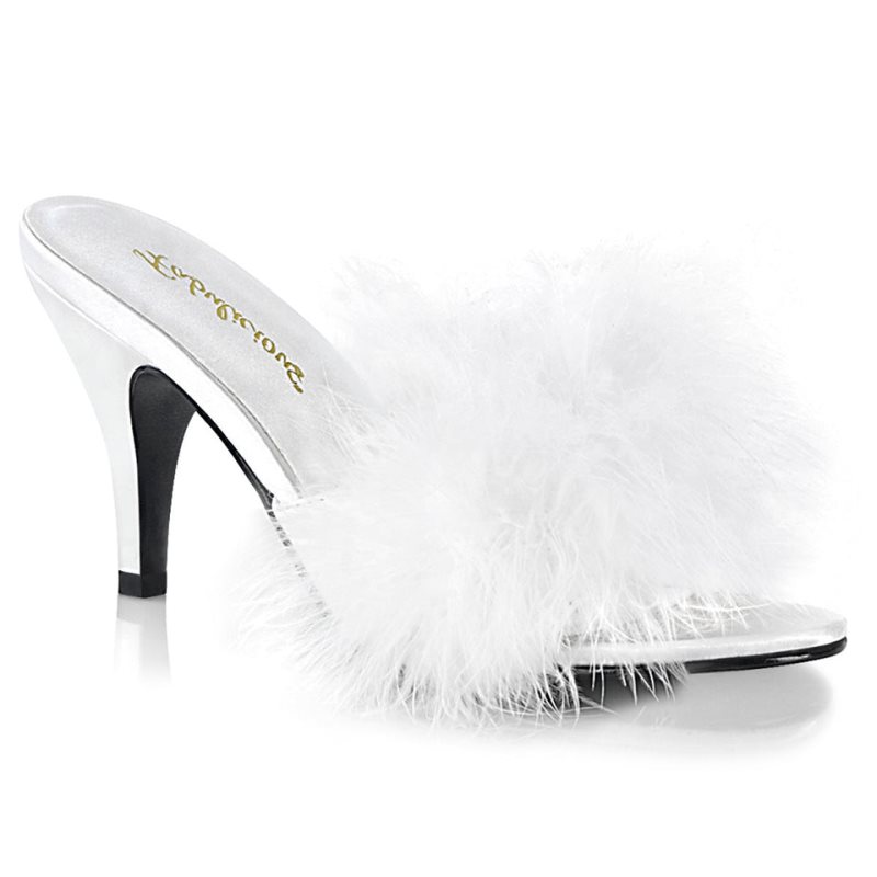 Pleaser Amour-03 Women\'s Slides White | NZ CDQOEP