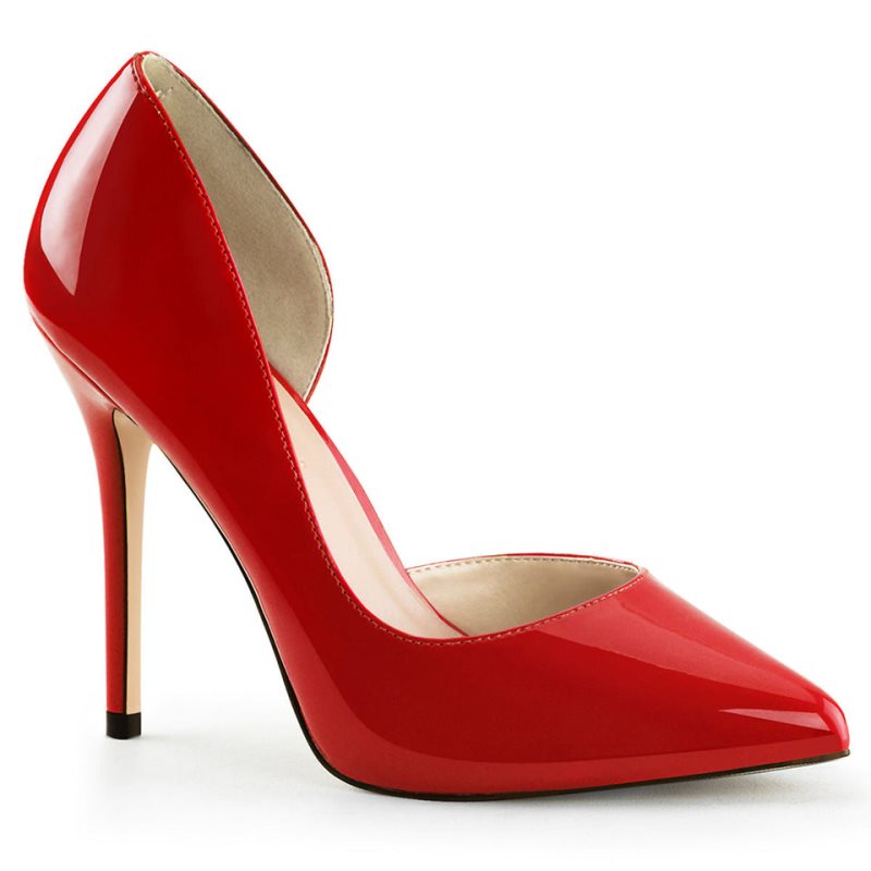 Pleaser Amuse-22 Women\'s Pumps Red | NZ UAQDXZ