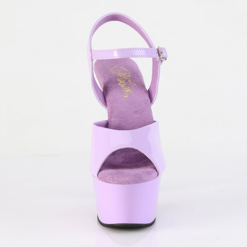 Pleaser Aspire-609 Women's Platform Heels Sandals Lavender | NZ UHJVPR