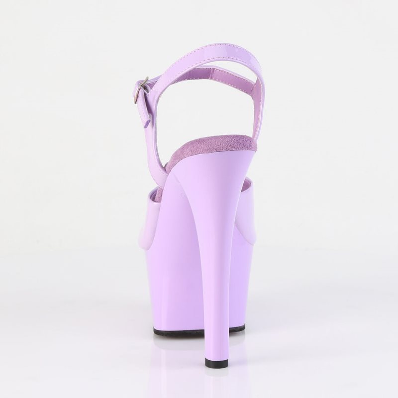 Pleaser Aspire-609 Women's Platform Heels Sandals Lavender | NZ UHJVPR