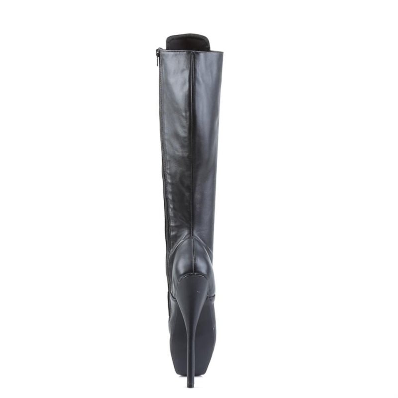 Pleaser Ballet-2020 Leather Women's Knee-high Boots Black | NZ DKIVZX