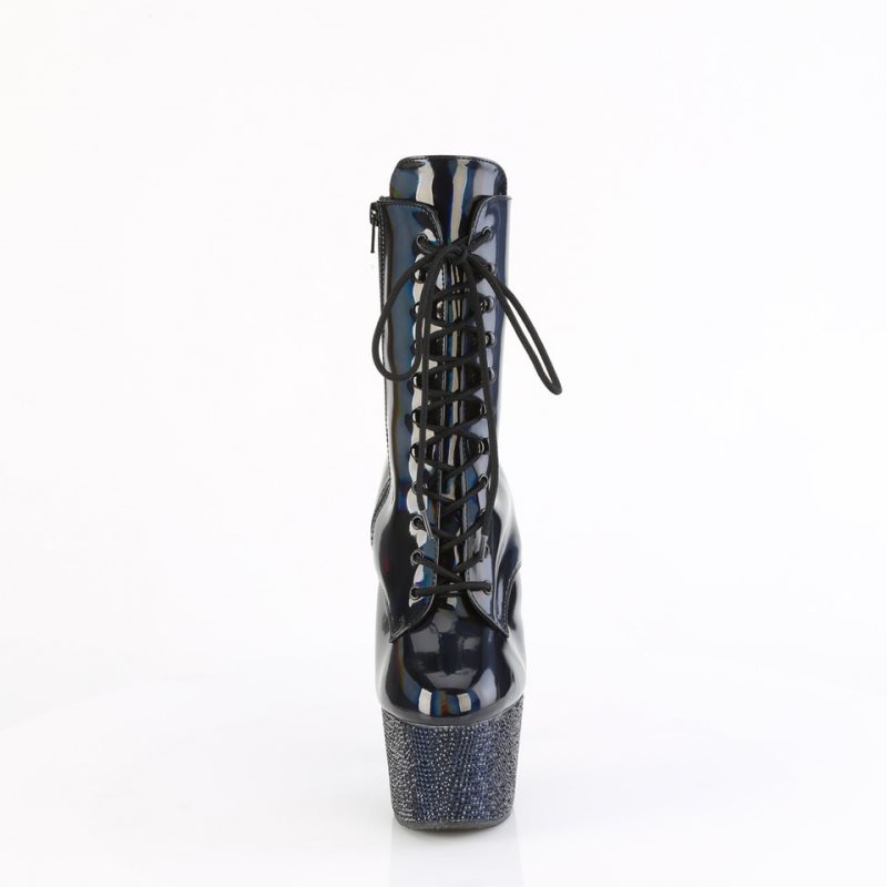 Pleaser Bejeweled-1020-7 Women's Heels Boots Black | NZ IJMEVF