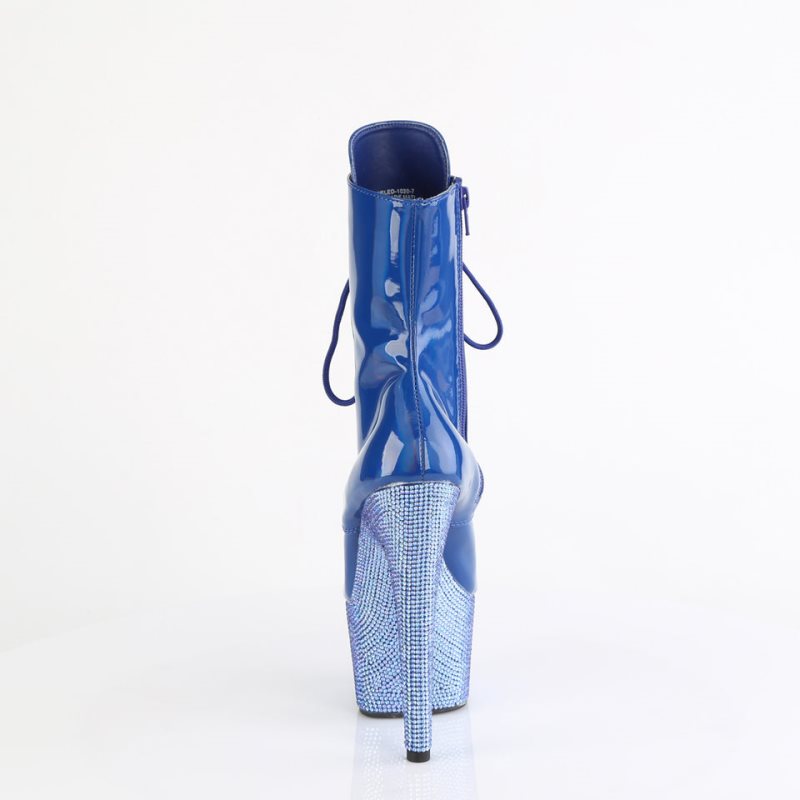Pleaser Bejeweled-1020-7 Women's Heels Boots Blue | NZ GRTUIS
