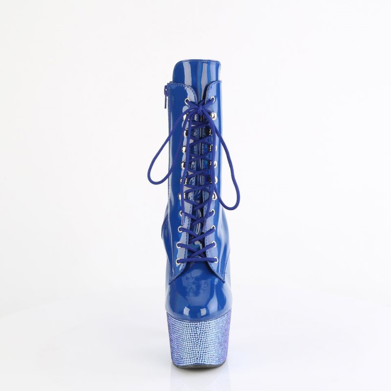 Pleaser Bejeweled-1020-7 Women's Heels Boots Blue | NZ GRTUIS