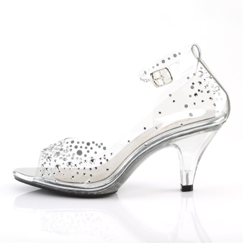 Pleaser Belle-330RS Women's Heels Sandals Clear | NZ APMLVG