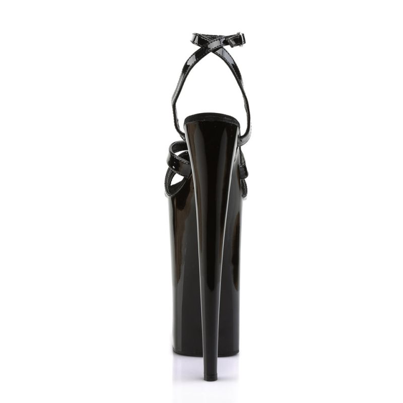Pleaser Beyond-012 Women's Platform Heels Sandals Black | NZ FMSHBK