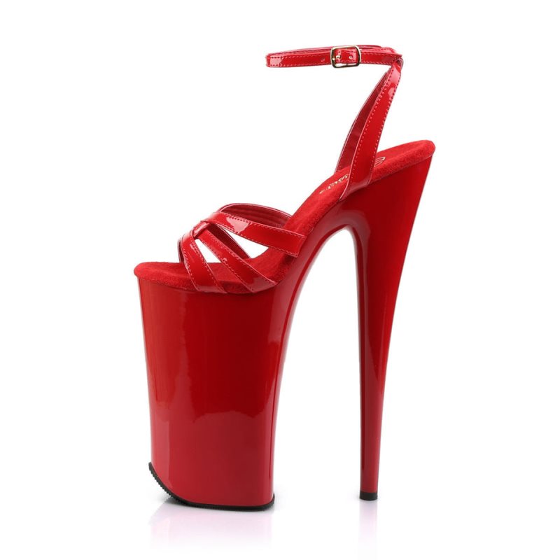 Pleaser Beyond-012 Women's Platform Heels Sandals Red | NZ OHATFC