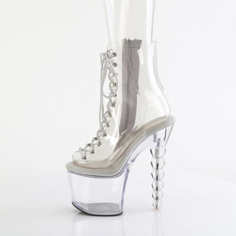 Pleaser Bliss-1016C Women's Heels Boots Clear | NZ PEOJLI