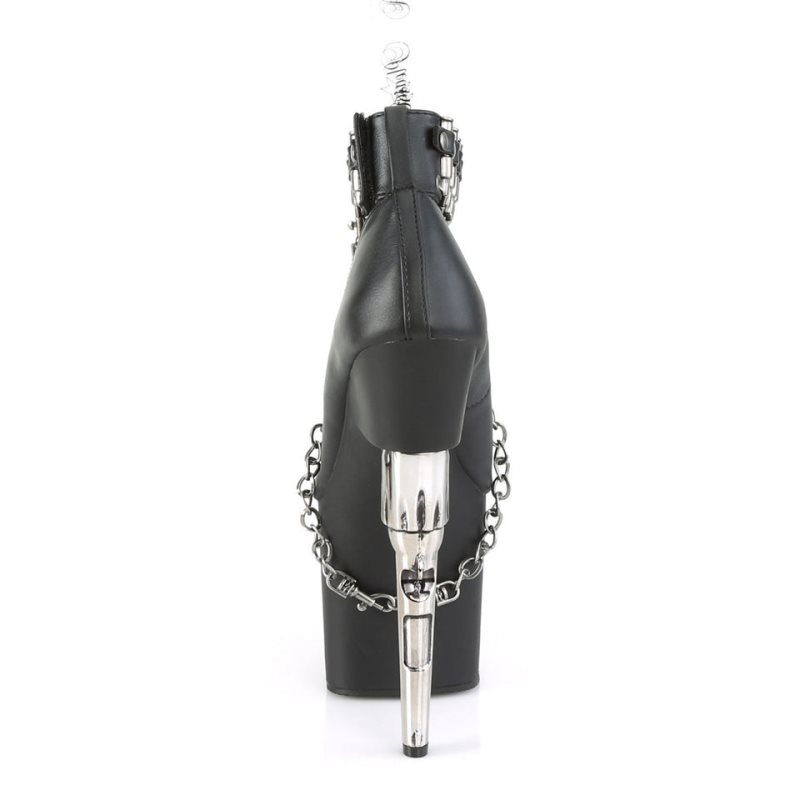 Pleaser Bondgirl-783 Vegan Leather Women's Pumps Black | NZ BQWPJD