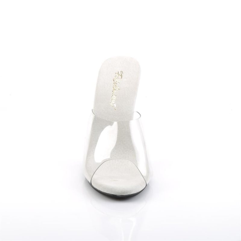 Pleaser Caress-401 Women's Slides Clear | NZ TLGRPS