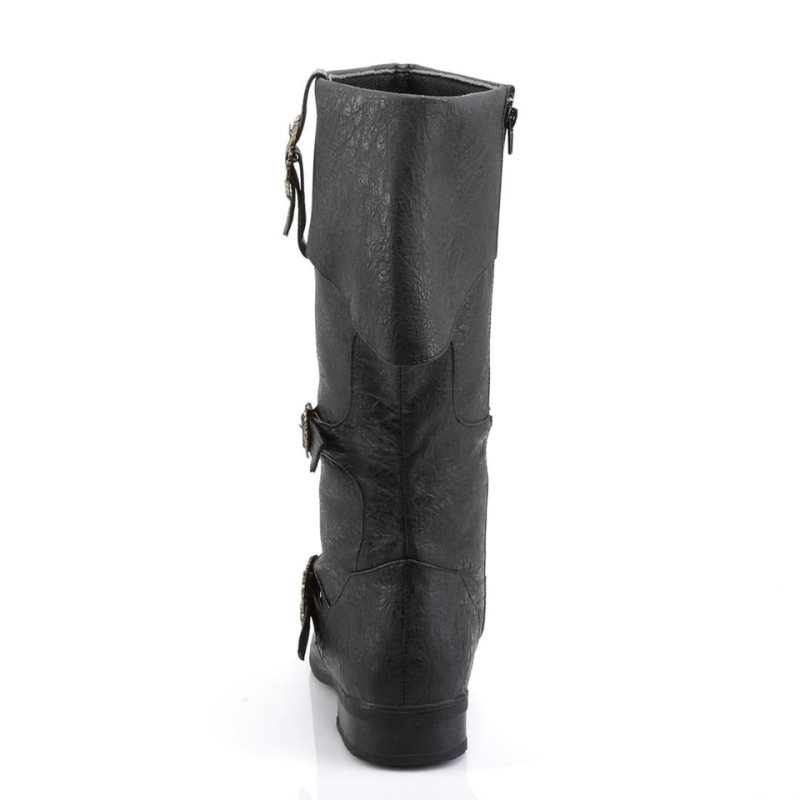 Pleaser Carribean-299 Vegan Leather Women's Knee-high Boots Black | NZ SNUGPK