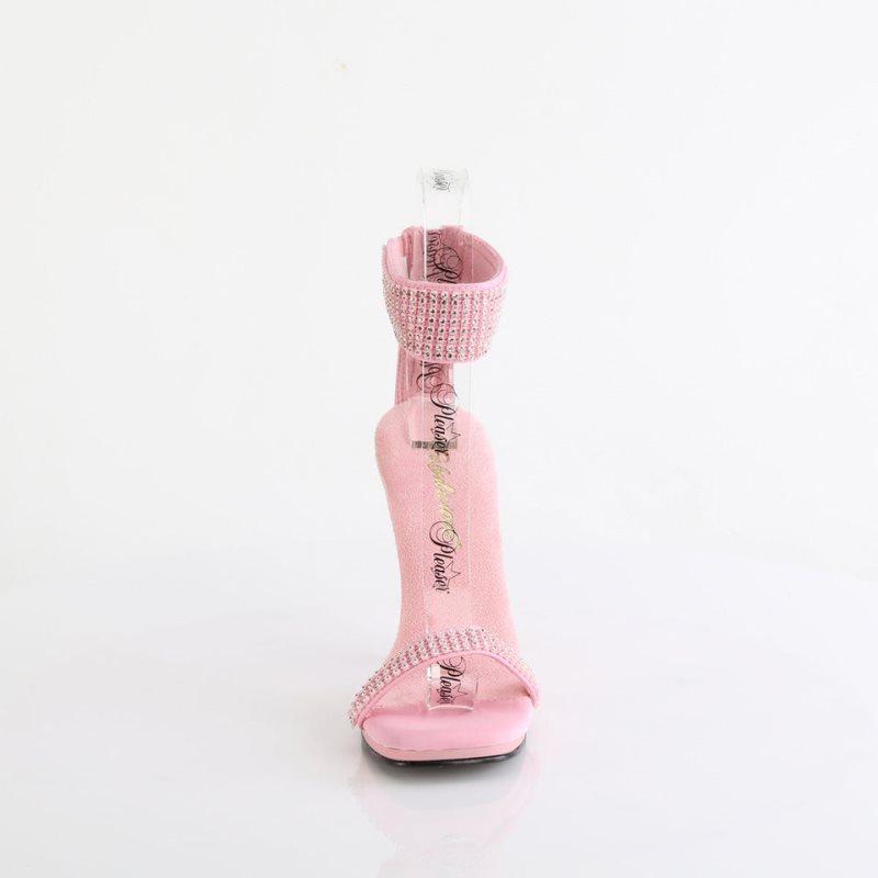 Pleaser Chic-40 Women's Heels Sandals Pink | NZ KDUVOE