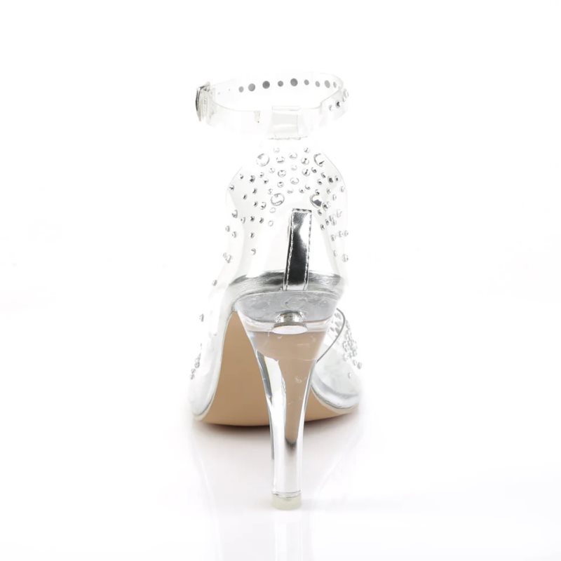 Pleaser Clearly-430RS Women's Heels Sandals Clear | NZ BXEMYV