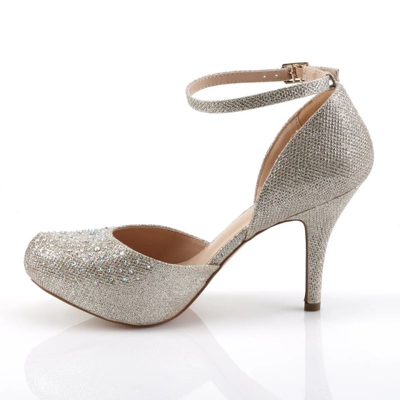 Pleaser Covet-03 Women's Pumps Beige | NZ KAWITE