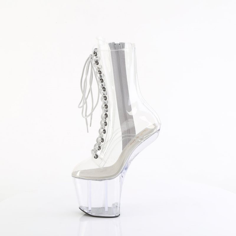 Pleaser Craze-1040C Women's Heels Boots Clear | NZ IONGSC