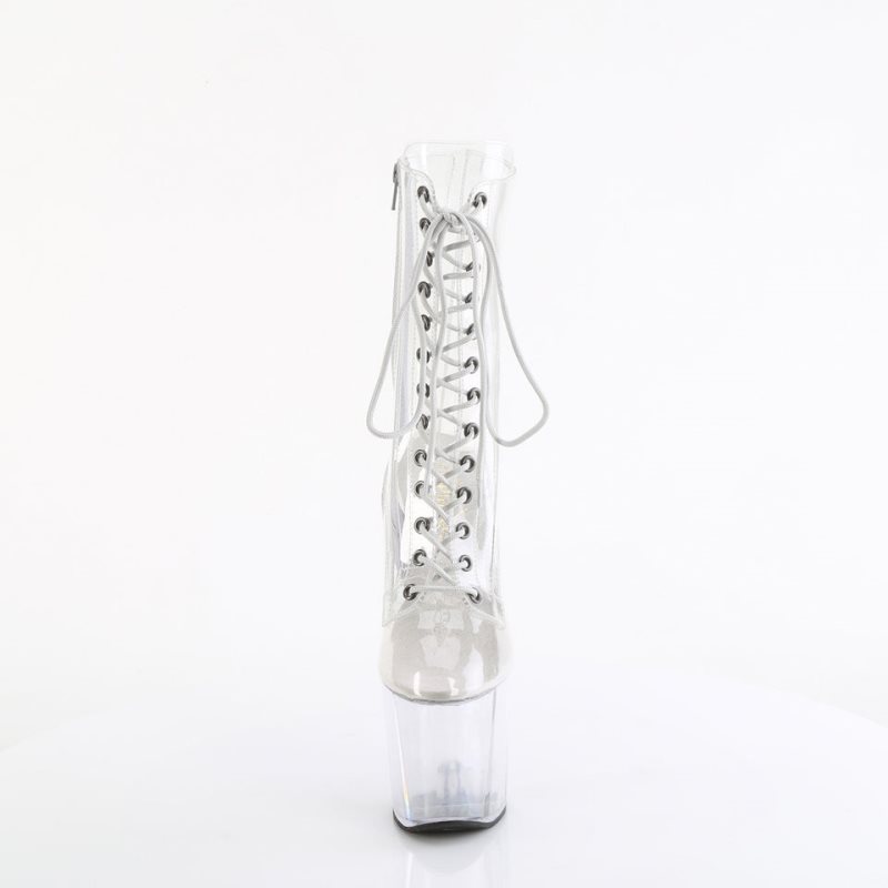 Pleaser Craze-1040C Women's Heels Boots Clear | NZ IONGSC
