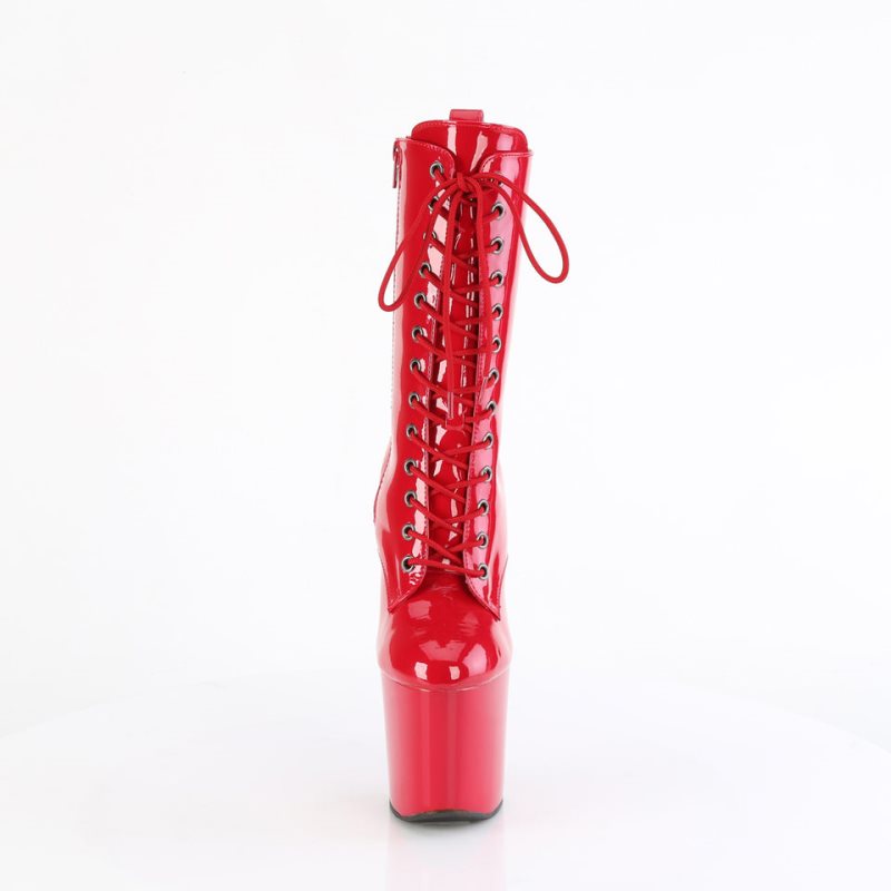 Pleaser Craze-1040 Women's Heels Boots Red | NZ WBZGRT