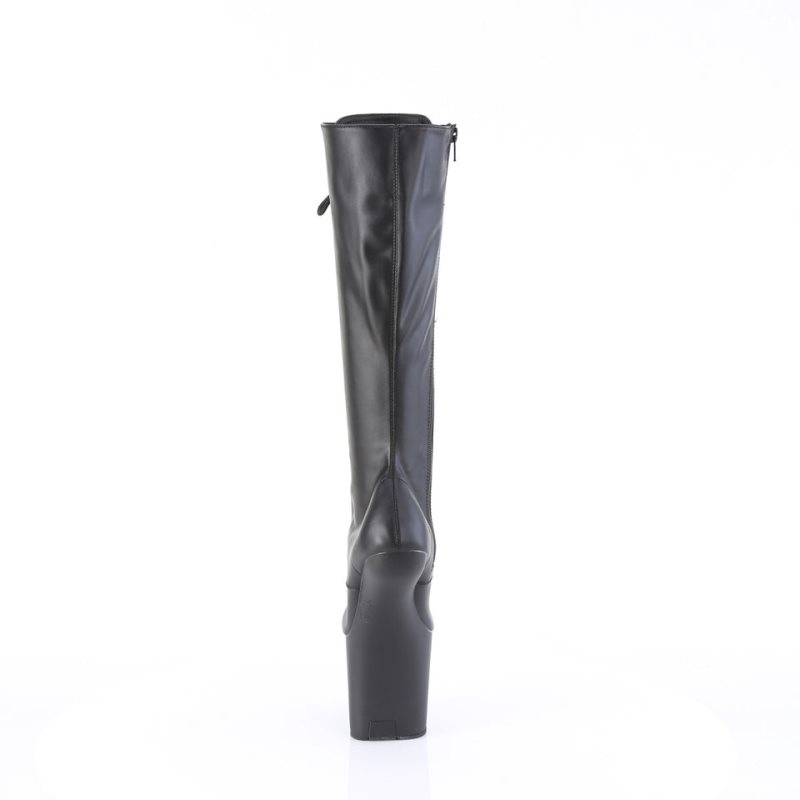 Pleaser Craze-2023 Vegan Leather Women's Knee-high Boots Black | NZ AGMVTJ