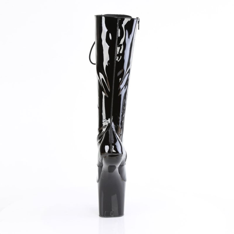Pleaser Craze-2023 Women's Knee-high Boots Black | NZ GMIEQU
