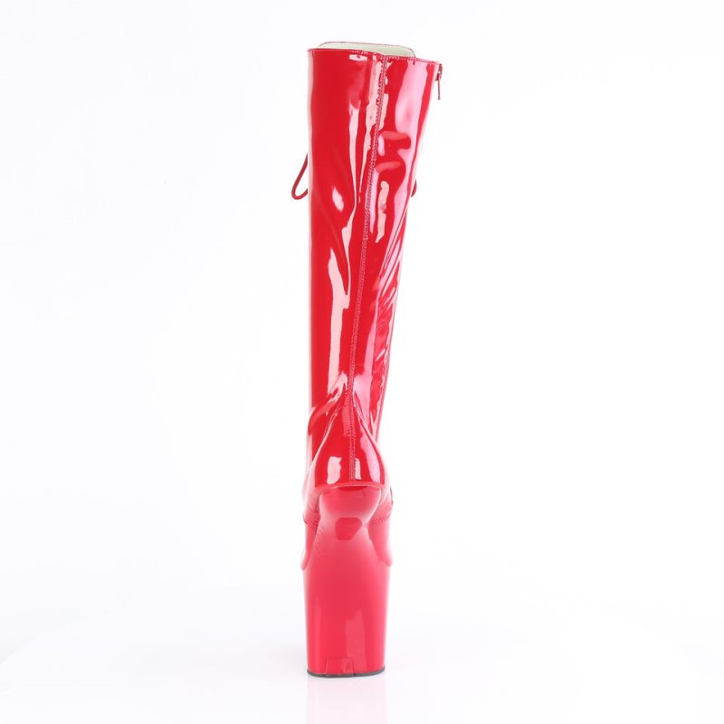 Pleaser Craze-2023 Women's Knee-high Boots Red | NZ ICMEYZ