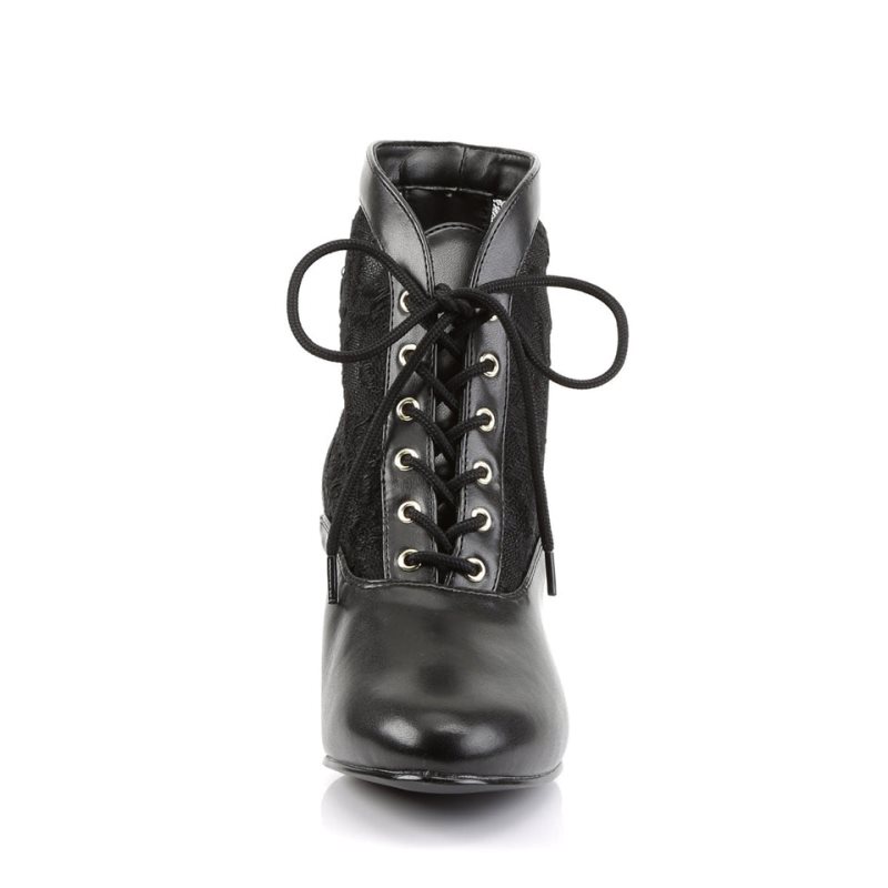 Pleaser Dame-05 Women's Heels Boots Black | NZ FYKOQD