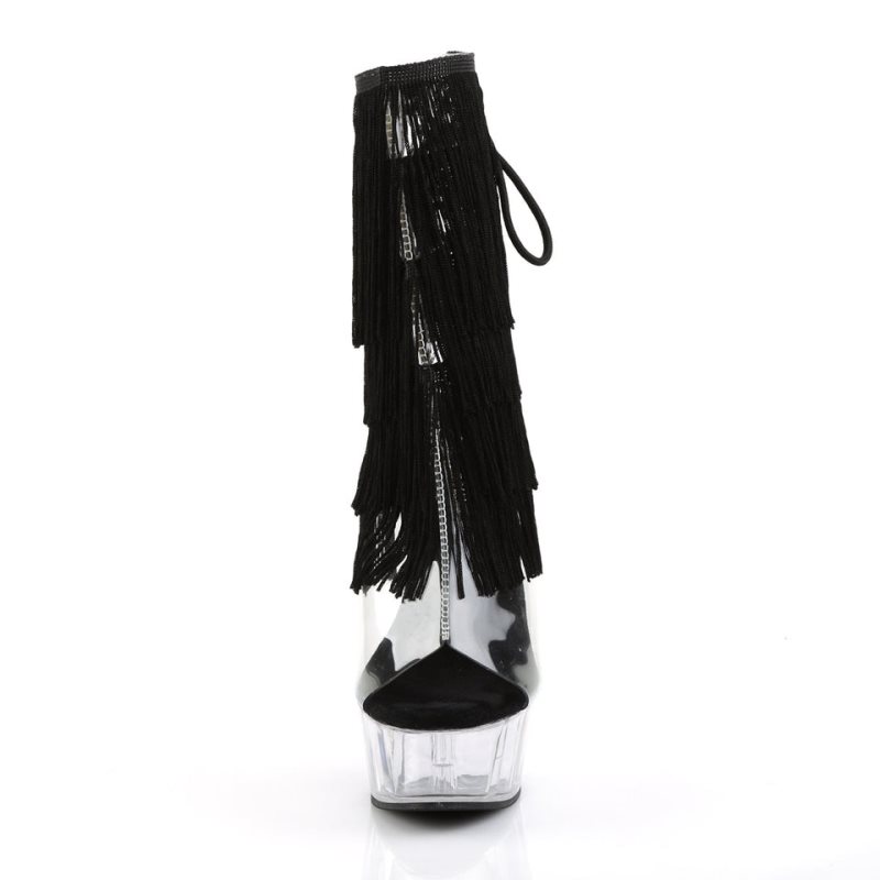 Pleaser Delight-1017TF Women's Heels Boots Clear | NZ HPBSFC