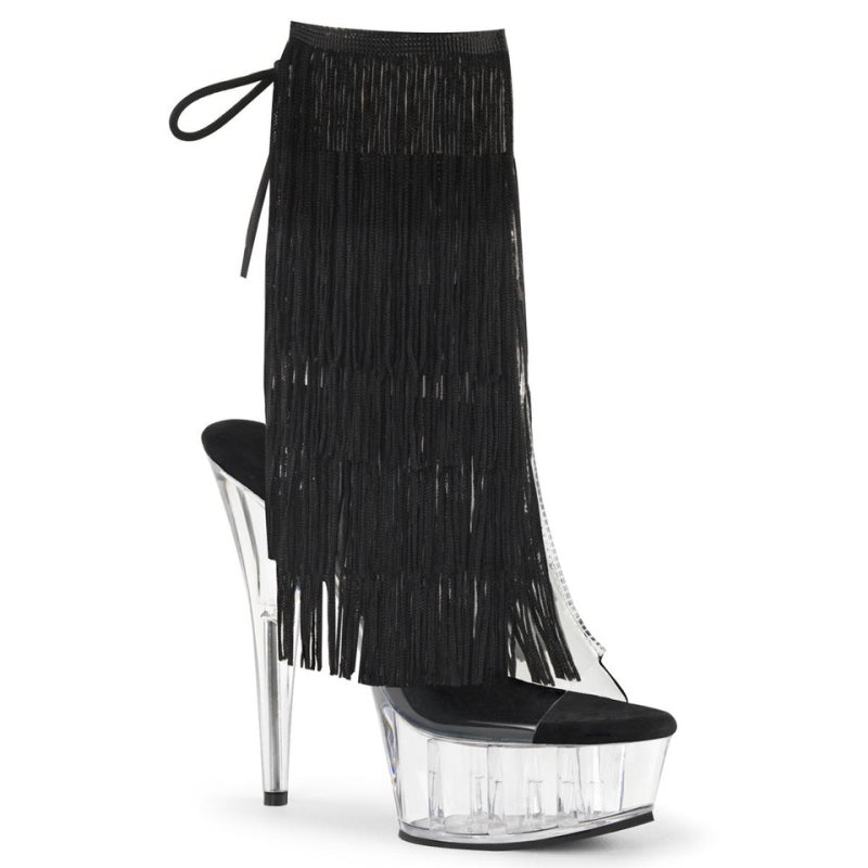 Pleaser Delight-1017TF Women\'s Heels Boots Clear | NZ HPBSFC
