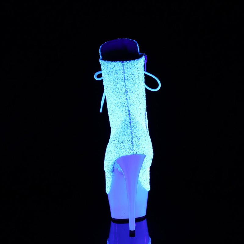 Pleaser Delight-1020LG Women's Heels Boots White | NZ CMAJFG
