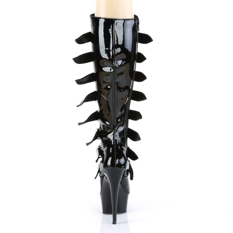 Pleaser Delight-2049 Women's Knee-high Boots Black | NZ QLDAMF