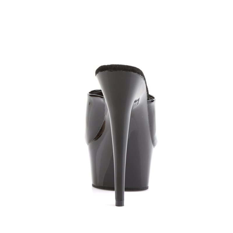Pleaser Delight-601 Women's Platform Slides Black | NZ GKRVZW