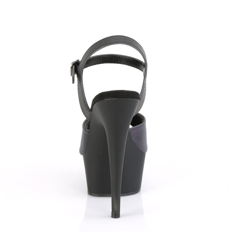 Pleaser Delight-609REFL Women's Platform Heels Sandals Green / Black | NZ YXKFGH
