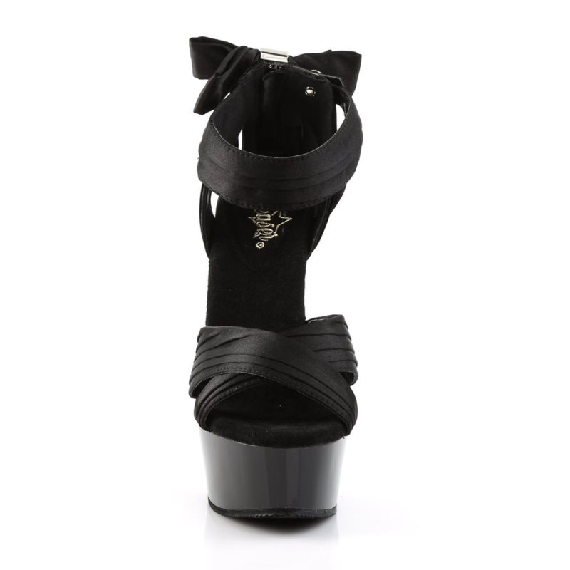 Pleaser Delight-668 Women's Platform Heels Sandals Black | NZ DSJCZA