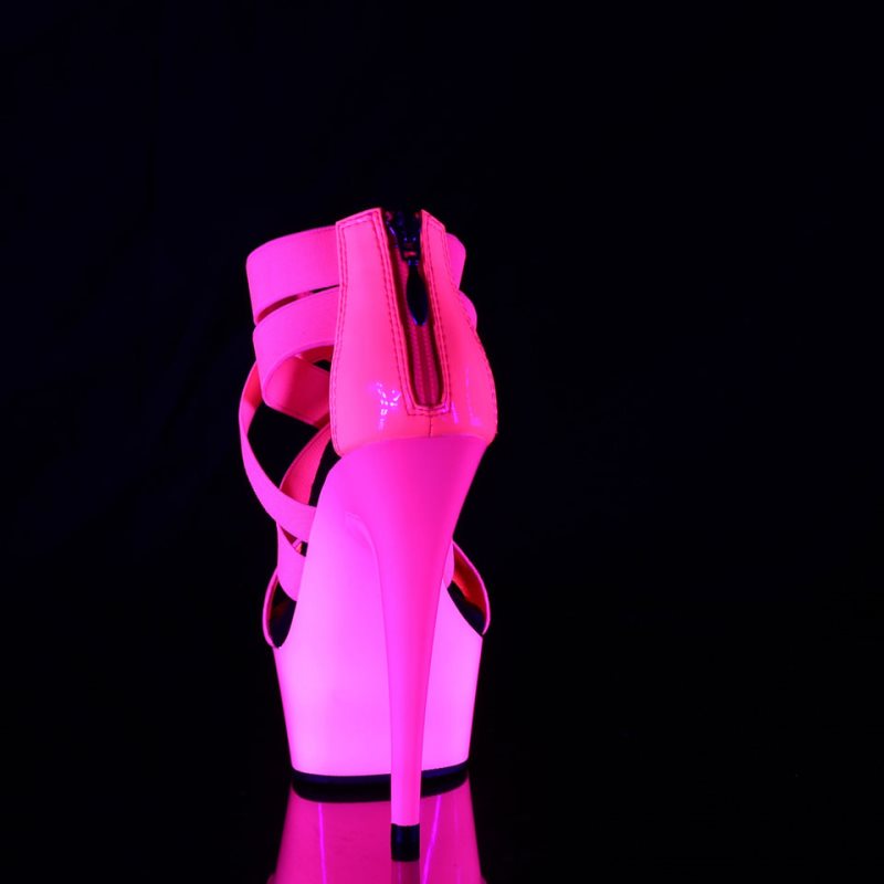 Pleaser Delight-669UV Women's Platform Heels Sandals Pink | NZ ZPGKDN