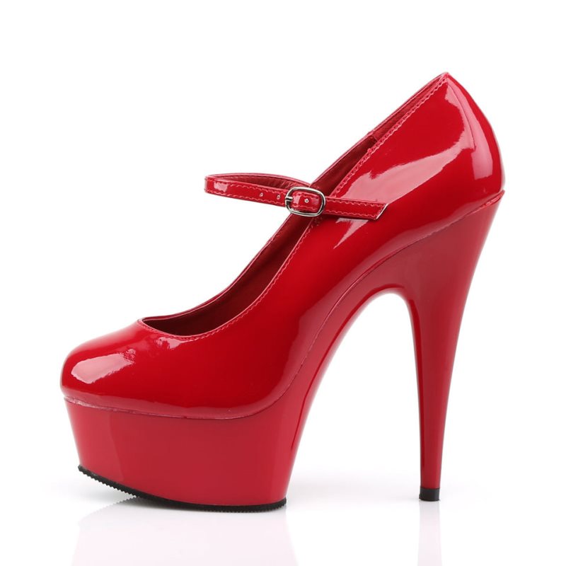 Pleaser Delight-687 Women's Pumps Red | NZ VFJHZL