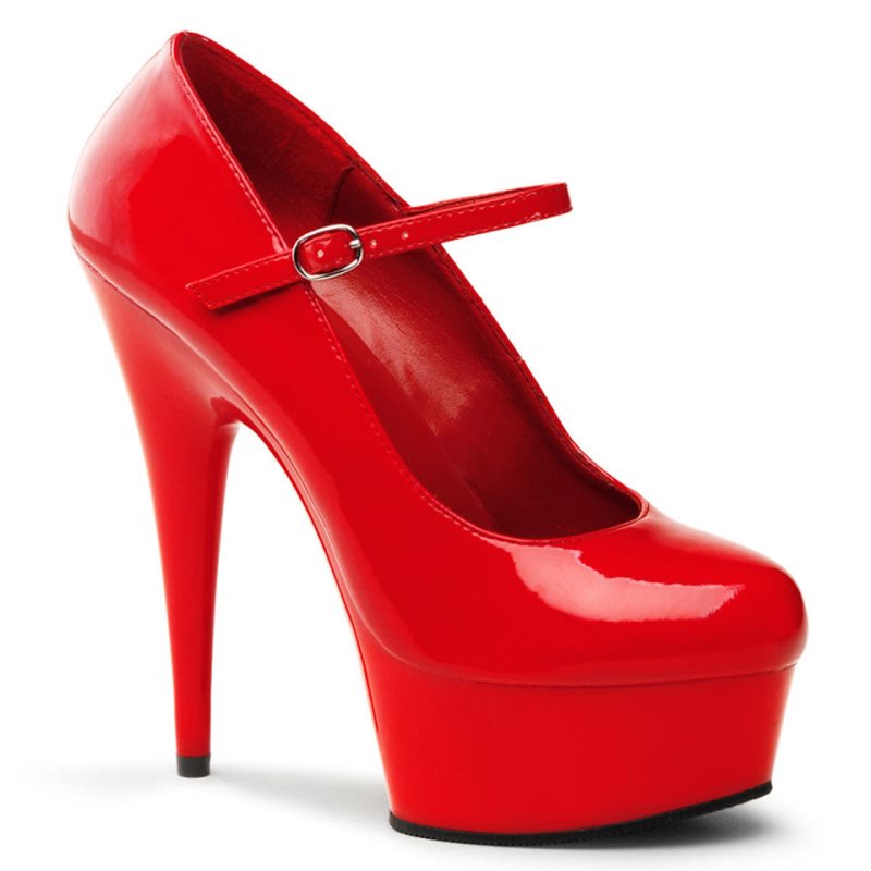 Pleaser Delight-687 Women\'s Pumps Red | NZ VFJHZL