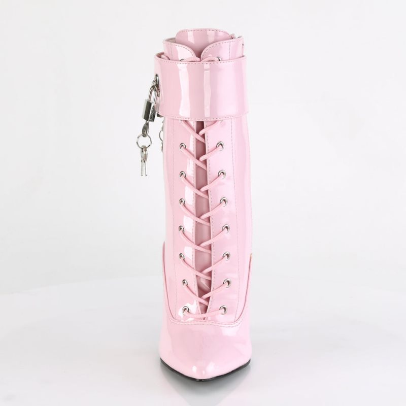 Pleaser Domina-1023 Women's Heels Boots Pink | NZ BKUHPO