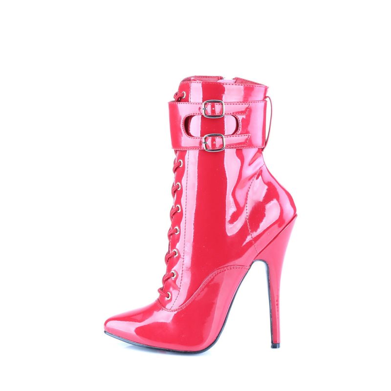 Pleaser Domina-1023 Women's Heels Boots Red | NZ IWCRTS